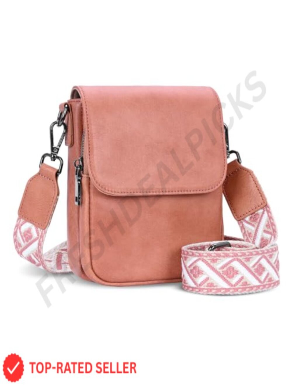 Small Leather Crossbody Bag for Women RFID Blocking Phone Purse with Card Slot